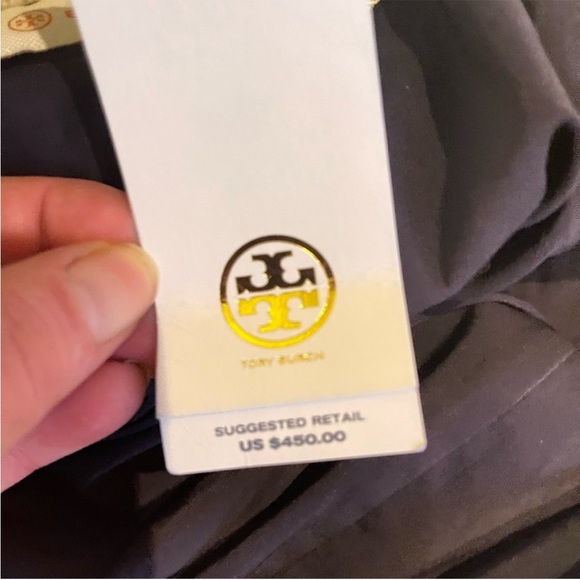 NWT  Tory Burch Mini Metallic Pleated Skirt - $450  Size: 8 - Picture 9 of 10